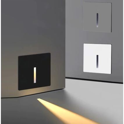 Emithor 70431 - LED φωτιστικό σκάλας LINE LED/1W/230V 4000K μαύρο