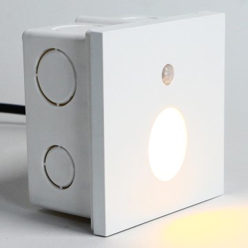 Emithor 70432 - LED φωτιστικό σκάλας με αισθητήρα OLIVE LED/1W/230V 4000K λευκό