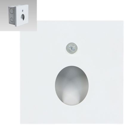 Emithor 70432 - LED φωτιστικό σκάλας με αισθητήρα OLIVE LED/1W/230V 4000K λευκό
