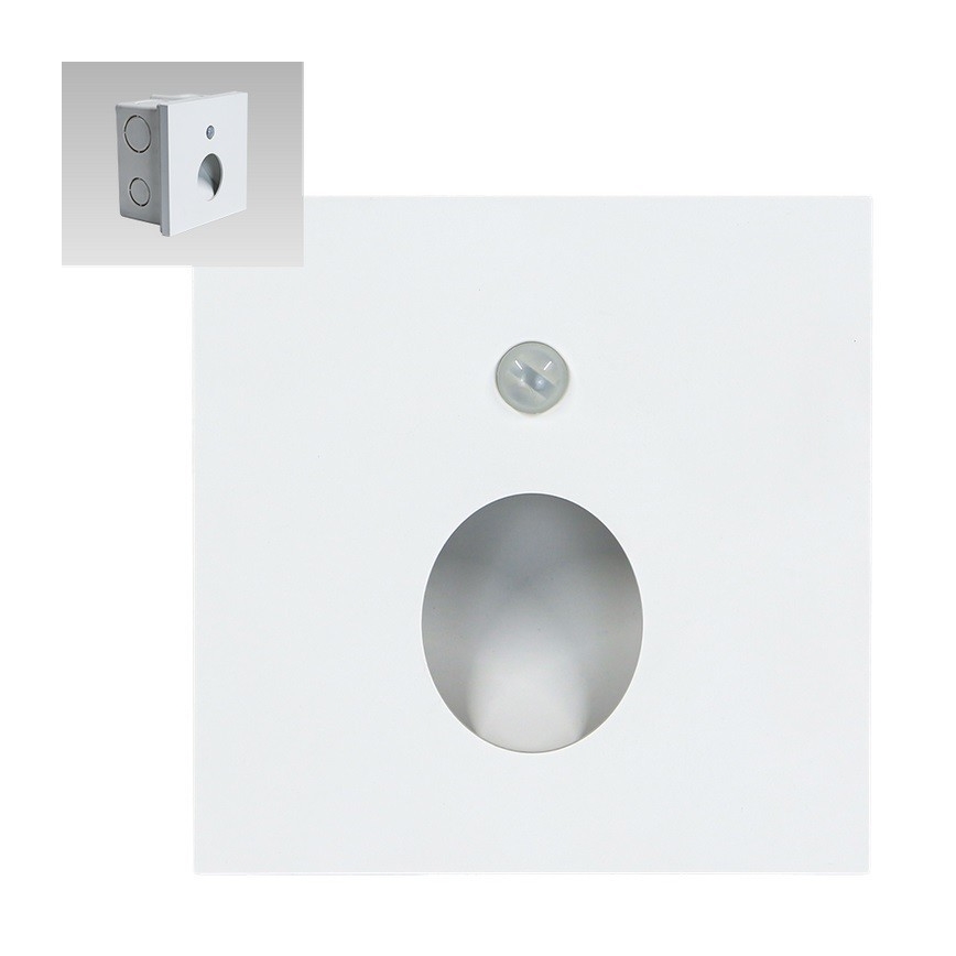Emithor 70432 - LED φωτιστικό σκάλας με αισθητήρα OLIVE LED/1W/230V 4000K λευκό