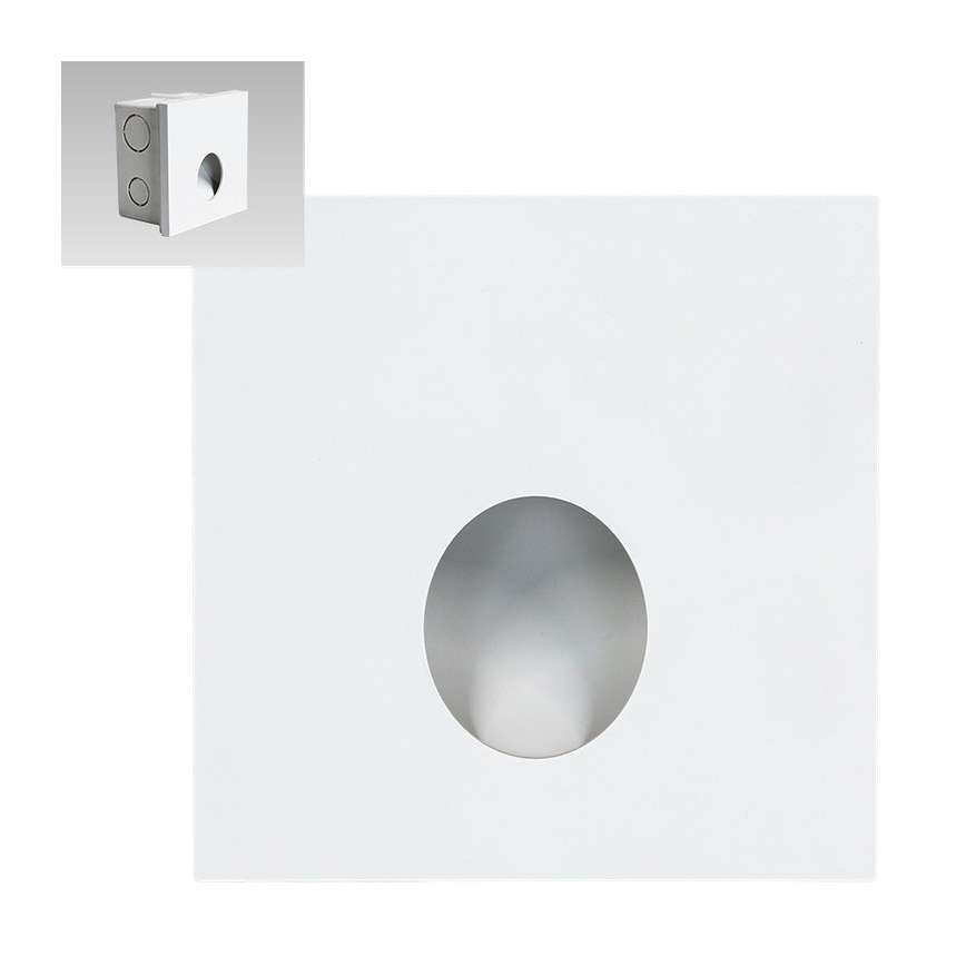 Emithor 70433 - LED φωτιστικό σκάλας OLIVE LED/1W/230V 4000K λευκό