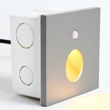 Emithor 70434 - Φωτιστικό σκάλας LED με αισθητήρα OLIVE LED/1W/230V γκρι