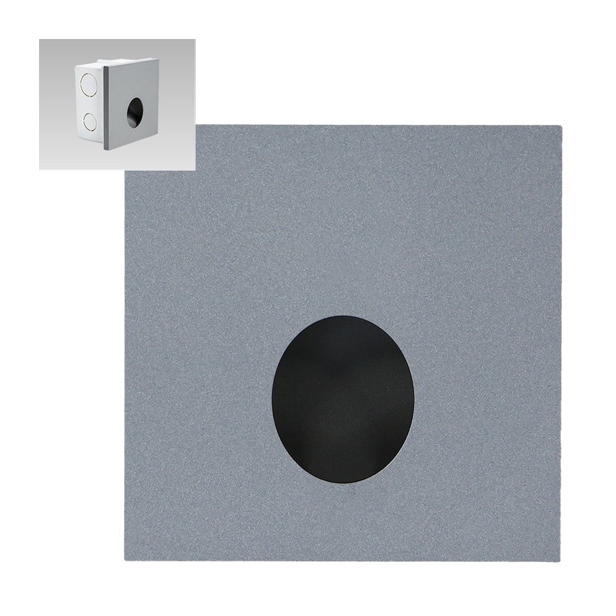 Emithor 70435 - LED φωτιστικό σκάλας OLIVE LED/1W/230V 4000K γκρι