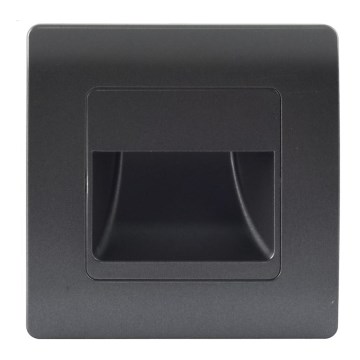 Emithor 70438 - LED φωτιστικό σκάλας STEP LIGHT LED/1W/230V 4000K μαύρο
