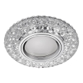 Emithor 71095 - Εντοιχισμένο φωτιστικό LED ELEGANT GLASS FIX 1xGU10/50W + LED/3W STRIPE
