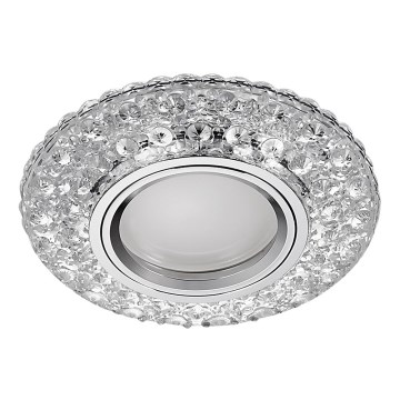 Emithor 71095 - Εντοιχισμένο φωτιστικό LED ELEGANT GLASS FIX 1xGU10/50W + LED/3W STRIPE