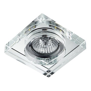 Emithor 71105 - LED φωτιστικό οροφής ELEGANT DOUBLE LIGHT 1xGU10/50W + LED/3W Λωρίδα
