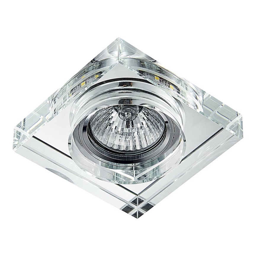 Emithor 71105 - LED φωτιστικό οροφής ELEGANT DOUBLE LIGHT 1xGU10/50W + LED/3W Λωρίδα