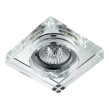 Emithor 71105 - Χωνευτό φωτιστικό οροφής LED ELEGANT DOUBLE LIGHT 1xGU10/50W + LED/3W STRIPE