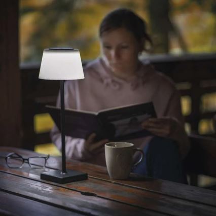 Φωτιστικό επαναφορτιζόμενο LED ντιμαριζόμενο KATIE LED/4W/10V 1800mAh IP44 CRI 90 μαύρο