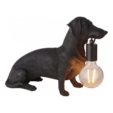 Endon 101188 - Eπιτραπέζιο φωτιστικό DACHSHUND 1xE27/10W/230V μαύρο