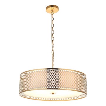 Endon 101569 - Κρεμαστό φωτιστικό με αλυσίδα CORDERO 3xE27/10W/230V χρυσό