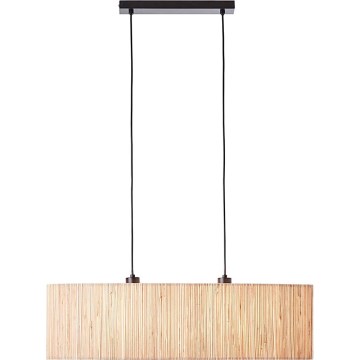 Endon 101692 - Κρεμαστό φωτιστικό οροφής LONGSHORE 2xE27/10W/230V μπεζ