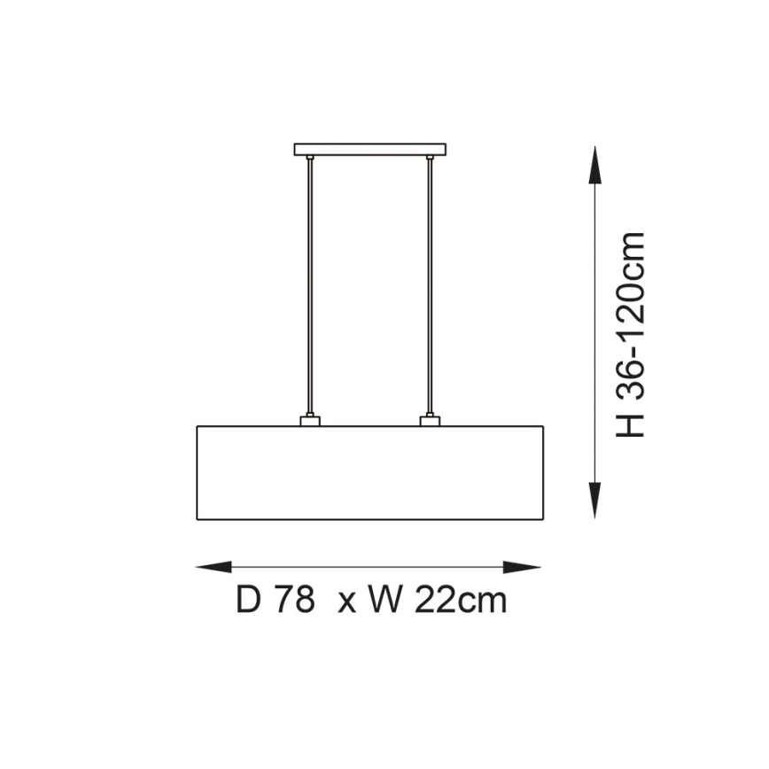 Endon 101692 - Κρεμαστό φωτιστικό οροφής LONGSHORE 2xE27/10W/230V μπεζ