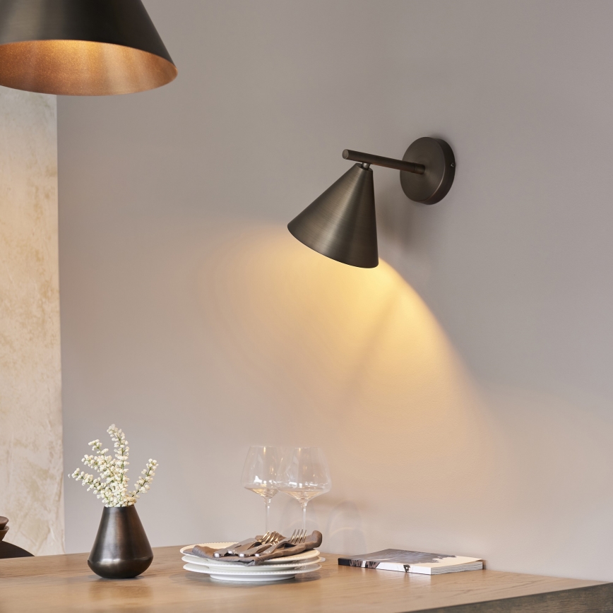 Endon 102894 - Σποτ τοίχου CAPE 1xE14/7W/230V μπρονζέ