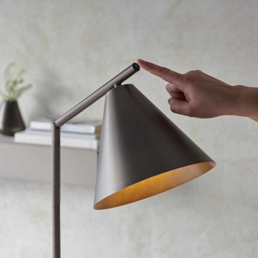 Endon 102895 - επιδαπέδιο φωτιστικό CAPE 1xE27/10W/230V μπρονζέ