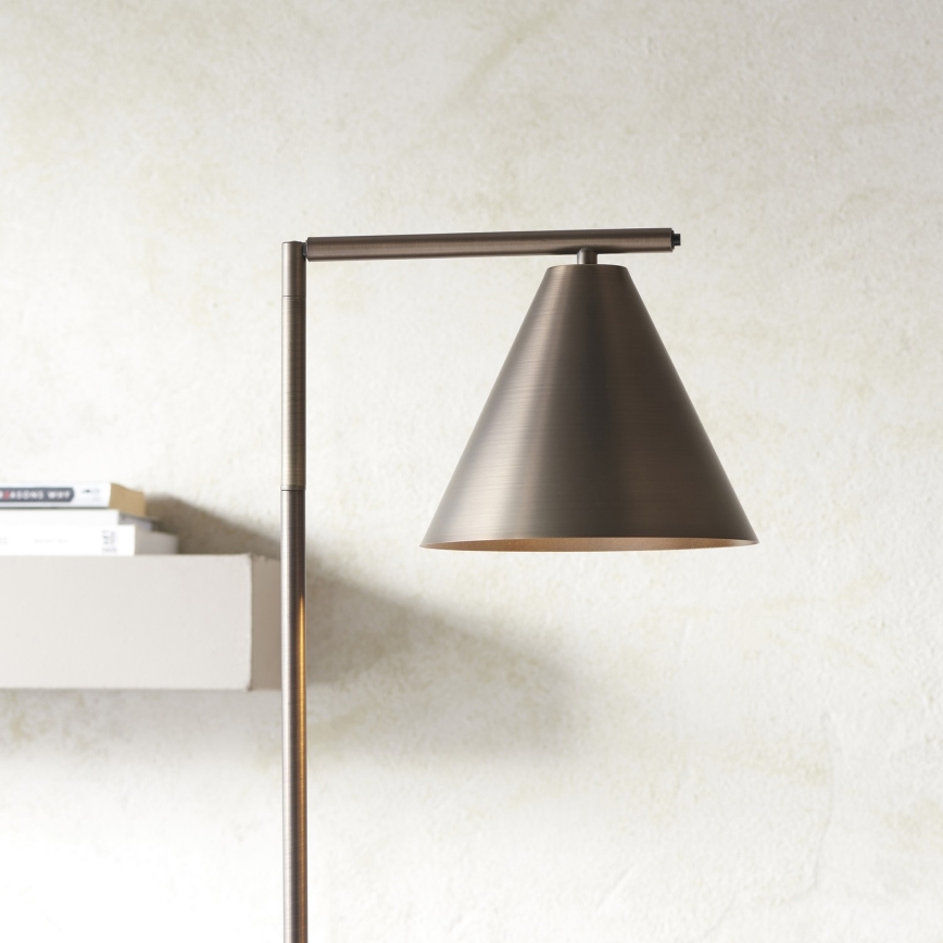 Endon 102895 - επιδαπέδιο φωτιστικό CAPE 1xE27/10W/230V μπρονζέ