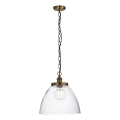 Endon 102926 - Κρεμαστό φωτιστικό οροφής HANSEN 1xE27/10W/230V ορείχαλκος