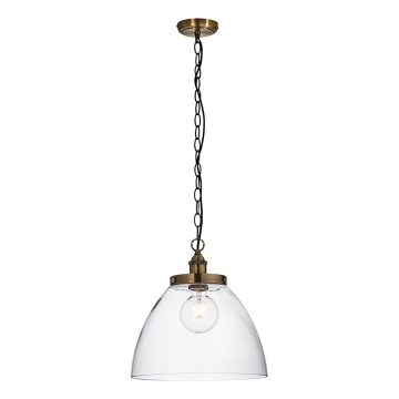 Endon 102926 - Κρεμαστό φωτιστικό οροφής HANSEN 1xE27/10W/230V ορείχαλκος