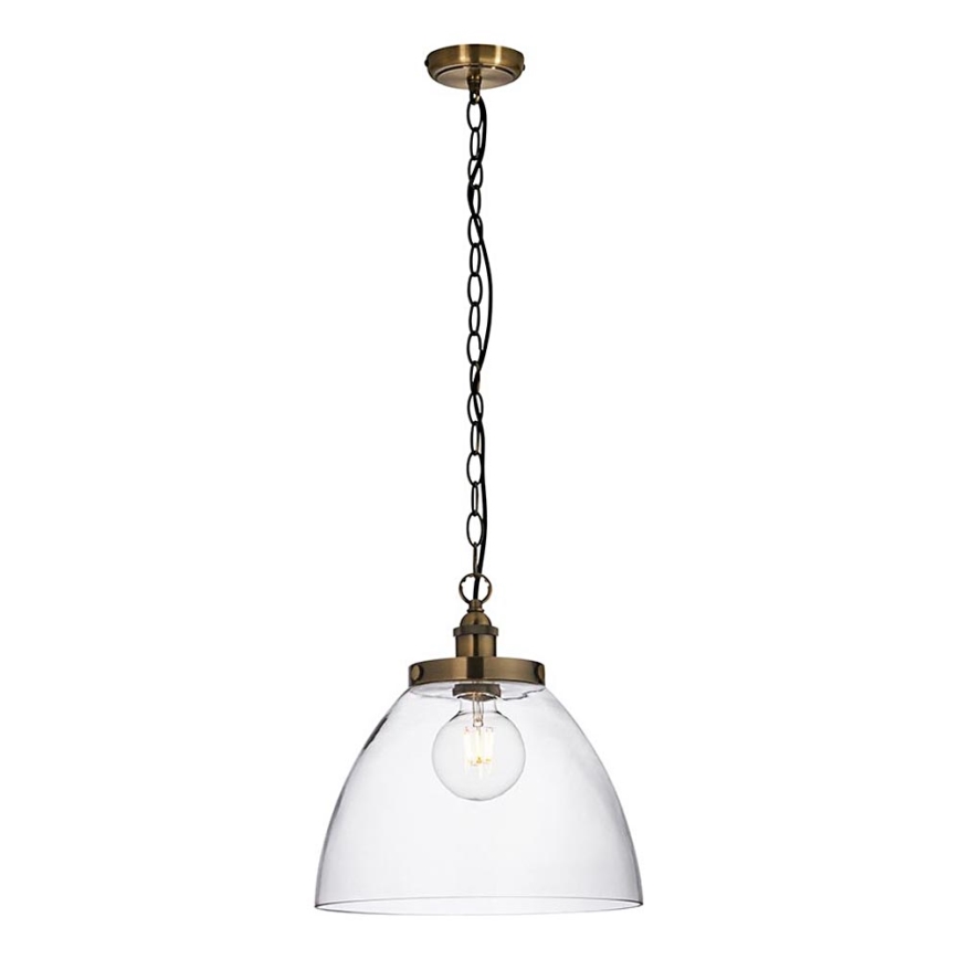 Endon 102926 - Κρεμαστό φωτιστικό οροφής HANSEN 1xE27/10W/230V ορείχαλκος