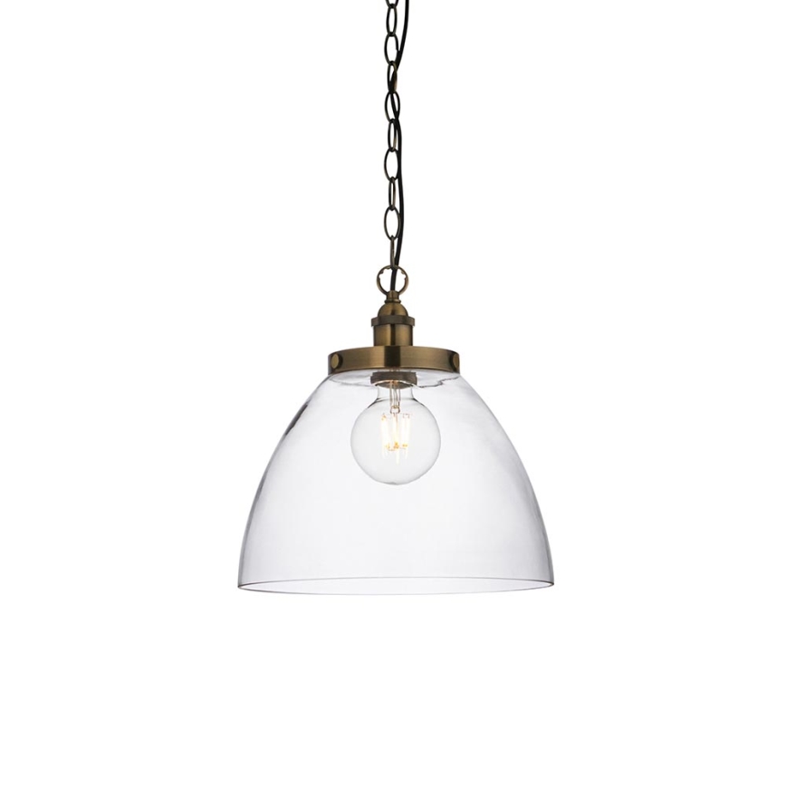 Endon 102926 - Κρεμαστό φωτιστικό οροφής HANSEN 1xE27/10W/230V ορείχαλκος