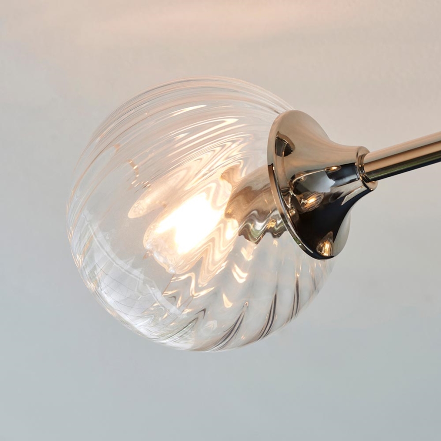 Endon 104050 - Κρεμαστό φωτιστικό ALLEGRA 6xE14/7W/230V γυαλιστερό χρώμιο/διαφανές