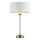 Endon 104054 - Eπιτραπέζιο φωτιστικό HIGHCLERE 1xE14/7W/230V λευκό/ορείχαλκος διάμετρος 25 cm