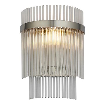 Endon 104114 - Φωτιστικό τοίχου MARIETTA 1xE14/6W/230V γυαλιστερό χρώμιο/διαφανές