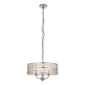 Endon 104466 - Κρεμαστό φωτιστικό οροφής CLIFTON 3xE14/6W/230V γυαλιστερό χρώμιο/διαφανές διάμετρος 38,5 cm