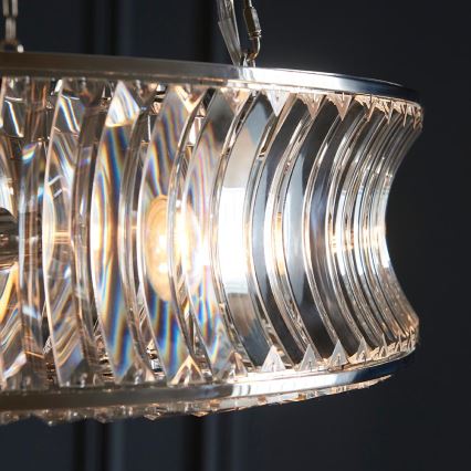 Endon 104528 - Κρεμαστό φωτιστικό με αλυσίδα 6xE14/6W/230V γυαλιστερό χρώμιο