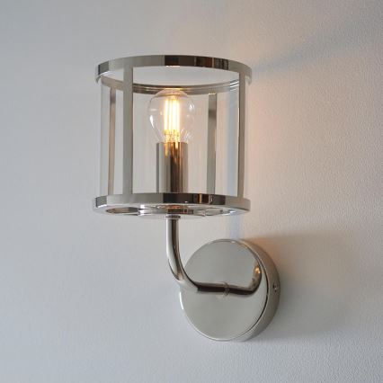 Endon 106003 - Επιτοίχιο φωτιστικό HOPTON 1xE14/7W/230V γυαλιστερό χρώμιο