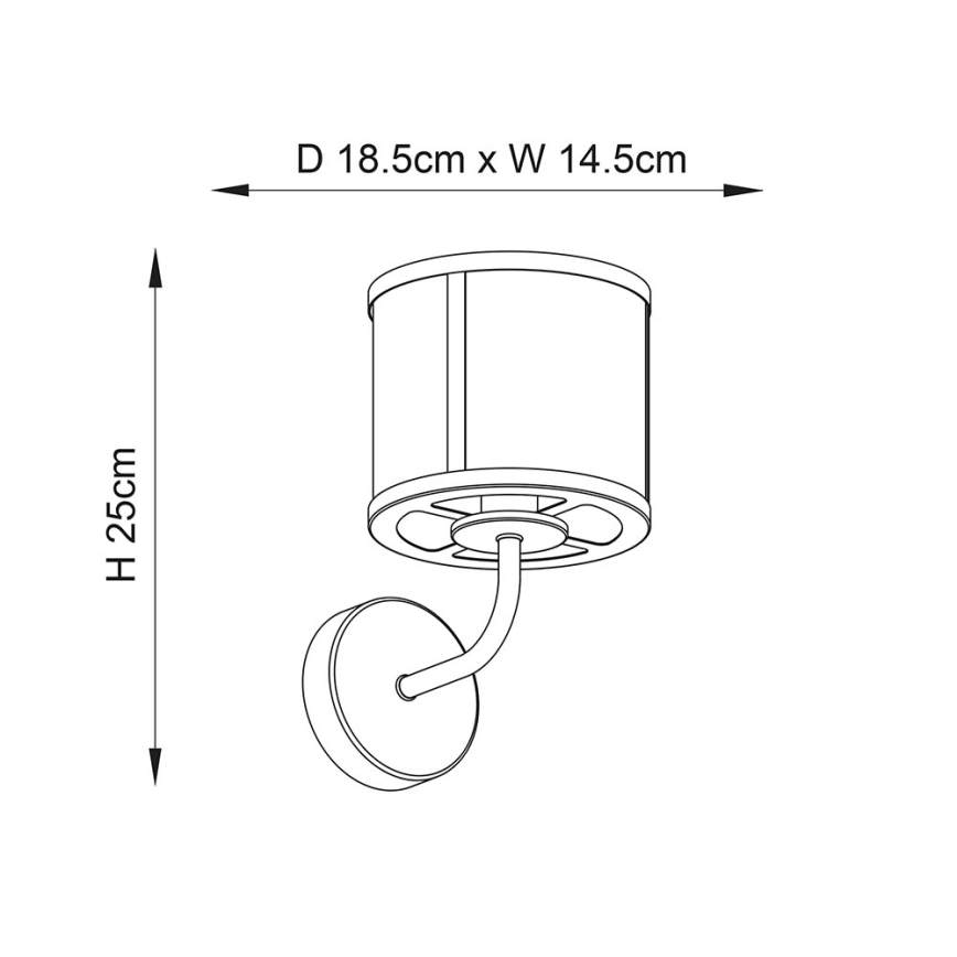 Endon 106003 - Επιτοίχιο φωτιστικό HOPTON 1xE14/7W/230V γυαλιστερό χρώμιο