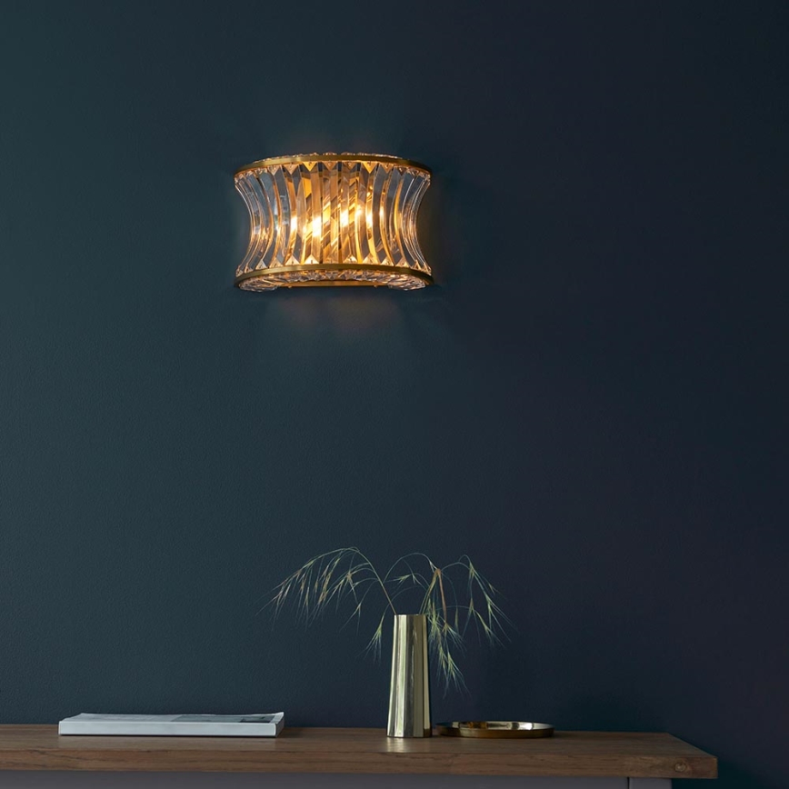 Endon 106812 - Επιτοίχιο φωτιστικό 2xE14/7W/230V χρυσό