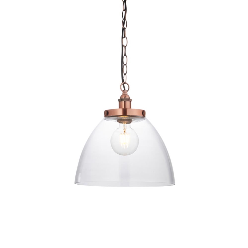 Endon 106895 - Πολυέλαιος με αλυσίδα HANSEN 1xE27/10W/230V χάλκινος