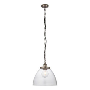 Endon 106896 - Κρεμαστό φωτιστικό με αλυσίδα HANSEN 1xE27/10W/230V ματ χρώμιο