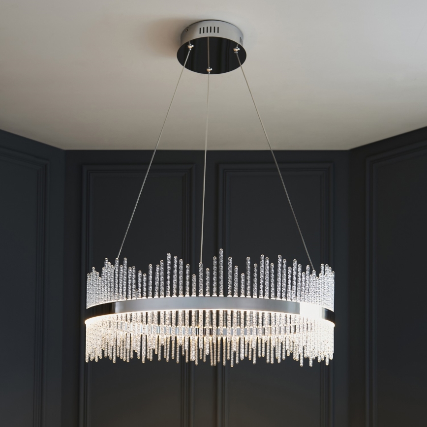 Endon 107108 - Κρεμαστό φωτιστικό LED με καλώδιο LED/56W/230V 3000K σε γυαλιστερό χρώμιο