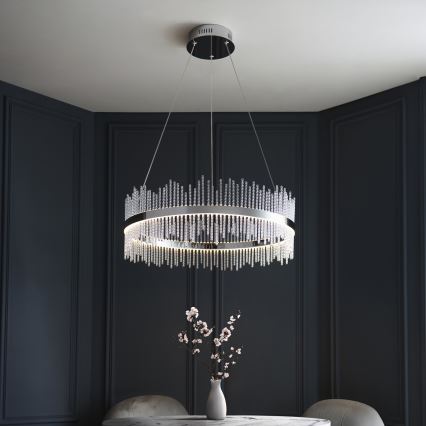 Endon 107108 - Κρεμαστό φωτιστικό LED με καλώδιο LED/56W/230V 3000K σε γυαλιστερό χρώμιο
