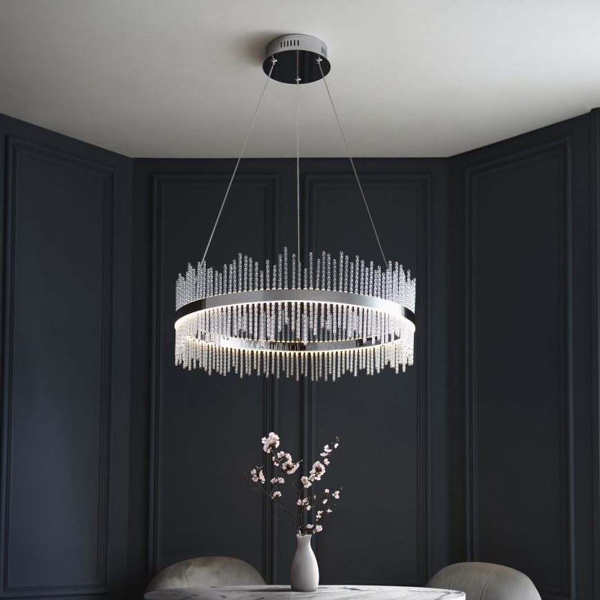 Endon 107108 - Κρεμαστό φωτιστικό LED με καλώδιο LED/56W/230V 3000K σε γυαλιστερό χρώμιο
