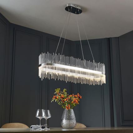 Endon 107109 - Κρεμαστό φωτιστικό LED σε καλώδιο LED/47W/230V 3000K γυαλιστερό χρώμιο