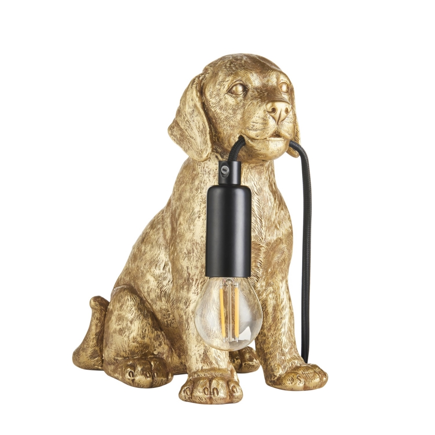 Endon 107364 - Eπιτραπέζιο φωτιστικό PUPPY 1xE14/7W/230V χρυσό