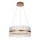 Endon 107671 - Led Dimmable κρεμαστό φωτιστικό οροφής ADRIEL LED/41W/230V 3000K διάμετρος 51 cm χρυσό/διαφανές