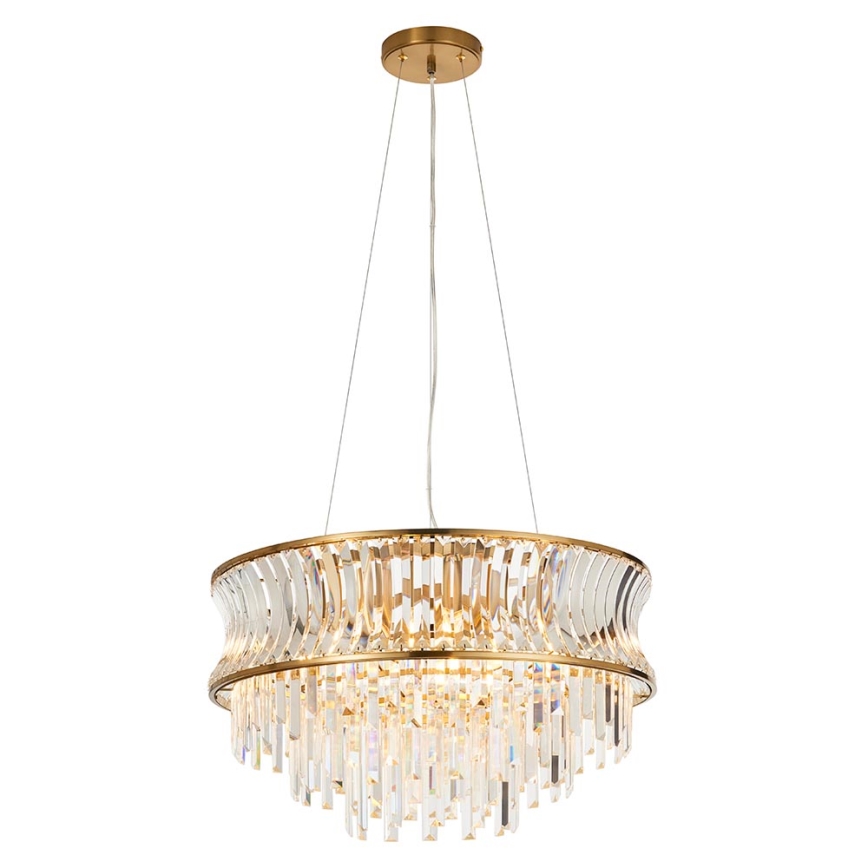 Endon 107785 - Κρεμαστό φωτιστικό με καλώδιο 9xE14/6W/230V χρυσό