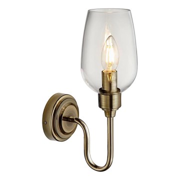 Endon 107792 - Φωτιστικό τοίχου STOURTON 1xE14/6W/230V ορείχαλκος