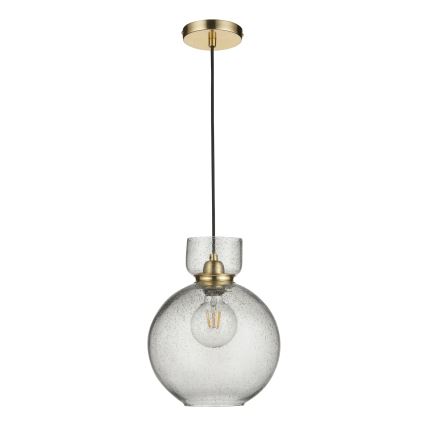 Endon 107948 - Κρεμαστό φωτιστικό με καλώδιο 1xE27/10W/230V χρυσό/καπνιστό γκρι