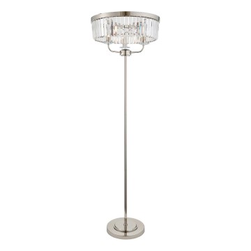 Endon 108103 - επιδαπέδιο φωτιστικό CHESTERFIELD 3xE14/6W/230V γυαλιστερό χρώμιο