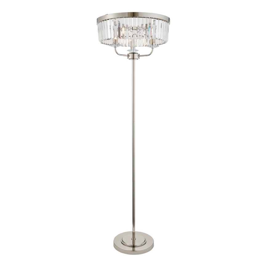 Endon 108103 - επιδαπέδιο φωτιστικό CHESTERFIELD 3xE14/6W/230V γυαλιστερό χρώμιο