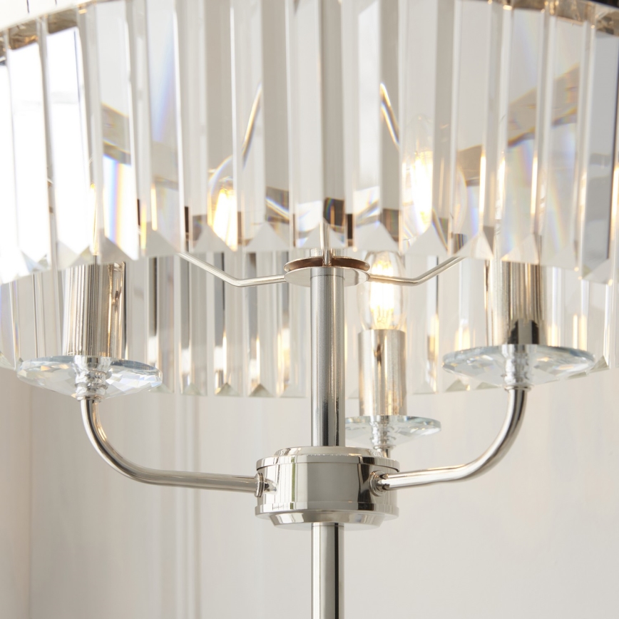 Endon 108103 - επιδαπέδιο φωτιστικό CHESTERFIELD 3xE14/6W/230V γυαλιστερό χρώμιο