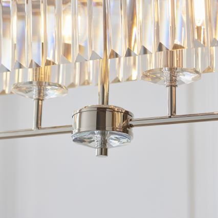 Endon 109058 - Πολυέλαιος με αλυσίδα 4xE14/6W/230V γυαλιστερό χρώμιο