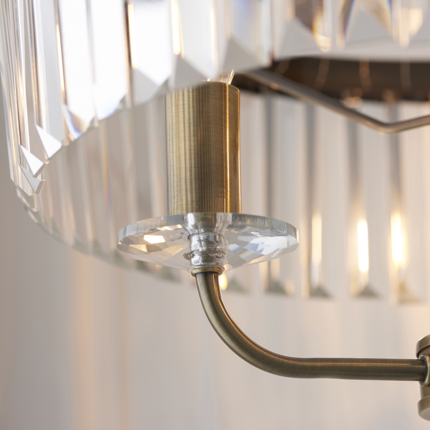 Endon 110644 - επιδαπέδιο φωτιστικό CHESTERFIELD 3xE14/6W/230V ορείχαλκος