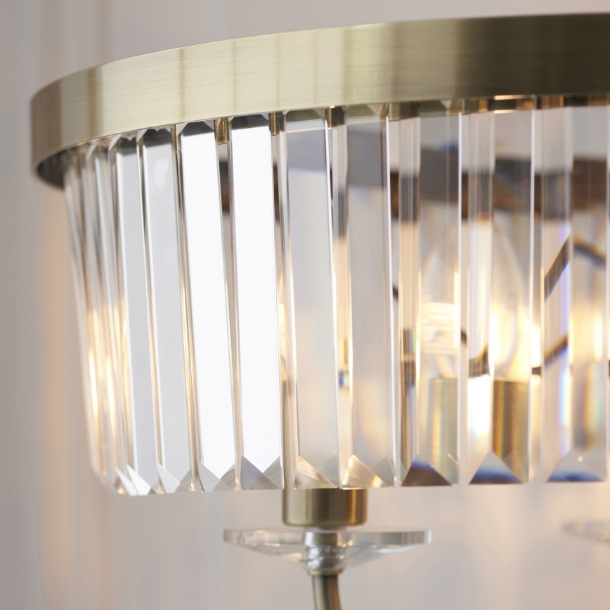 Endon 110644 - επιδαπέδιο φωτιστικό CHESTERFIELD 3xE14/6W/230V ορείχαλκος